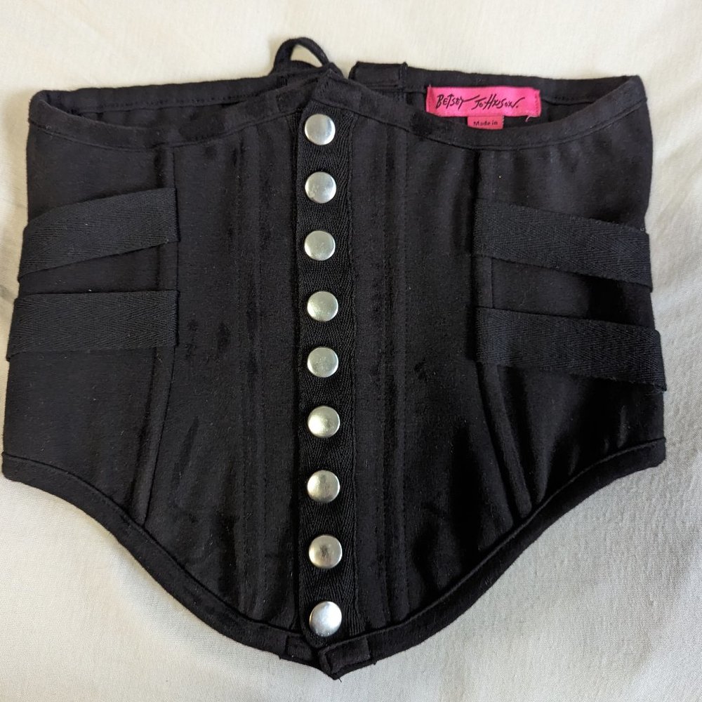 Betsey Johnson Goth Waist Cincher Corset - XS